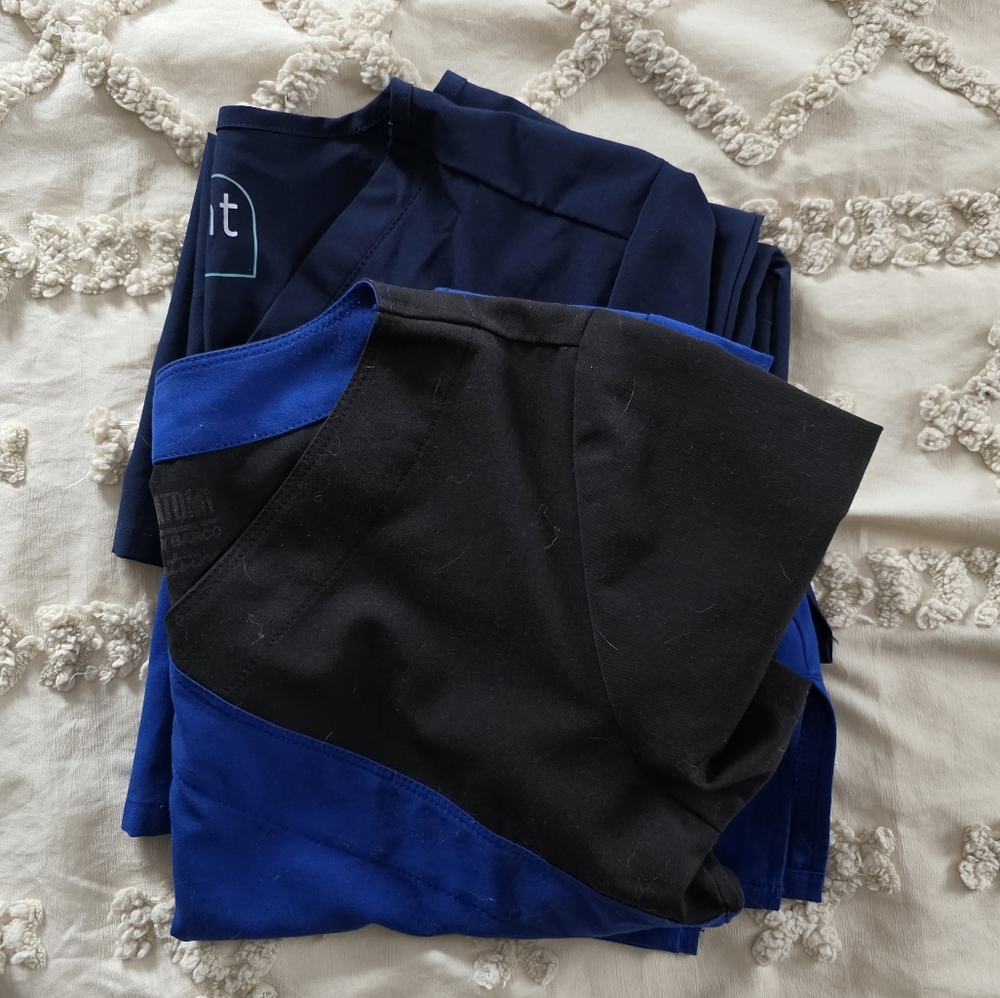 Women's Blue Scrub Tops